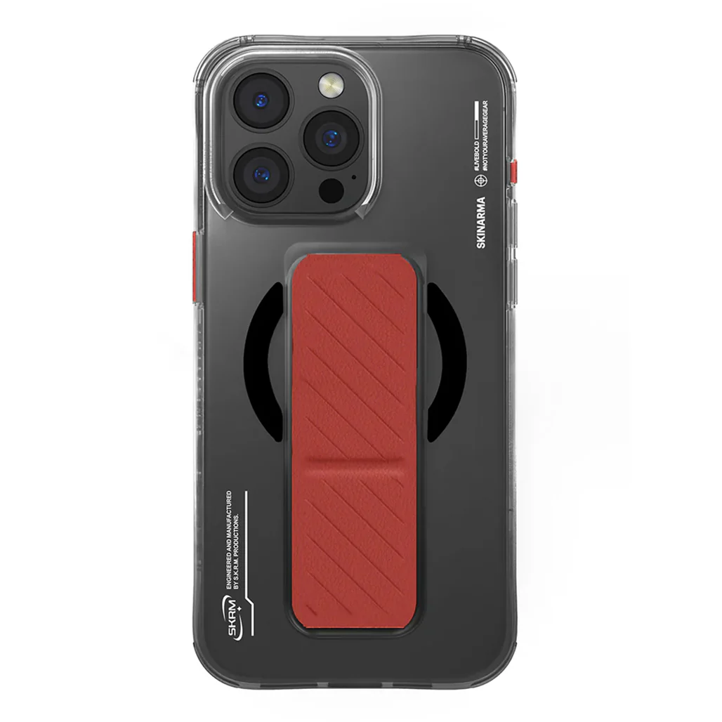 Skinarma AXON Mag-Charge Grip-Stand Case for iPhone 16 Pro Max – Magnetic Charging, Drop Protection