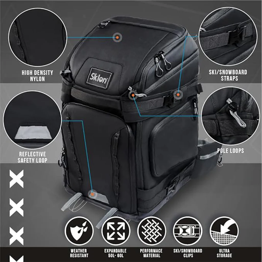Sklon Ski Boot Bag 55-65L Waterproof Backpack - Image 2