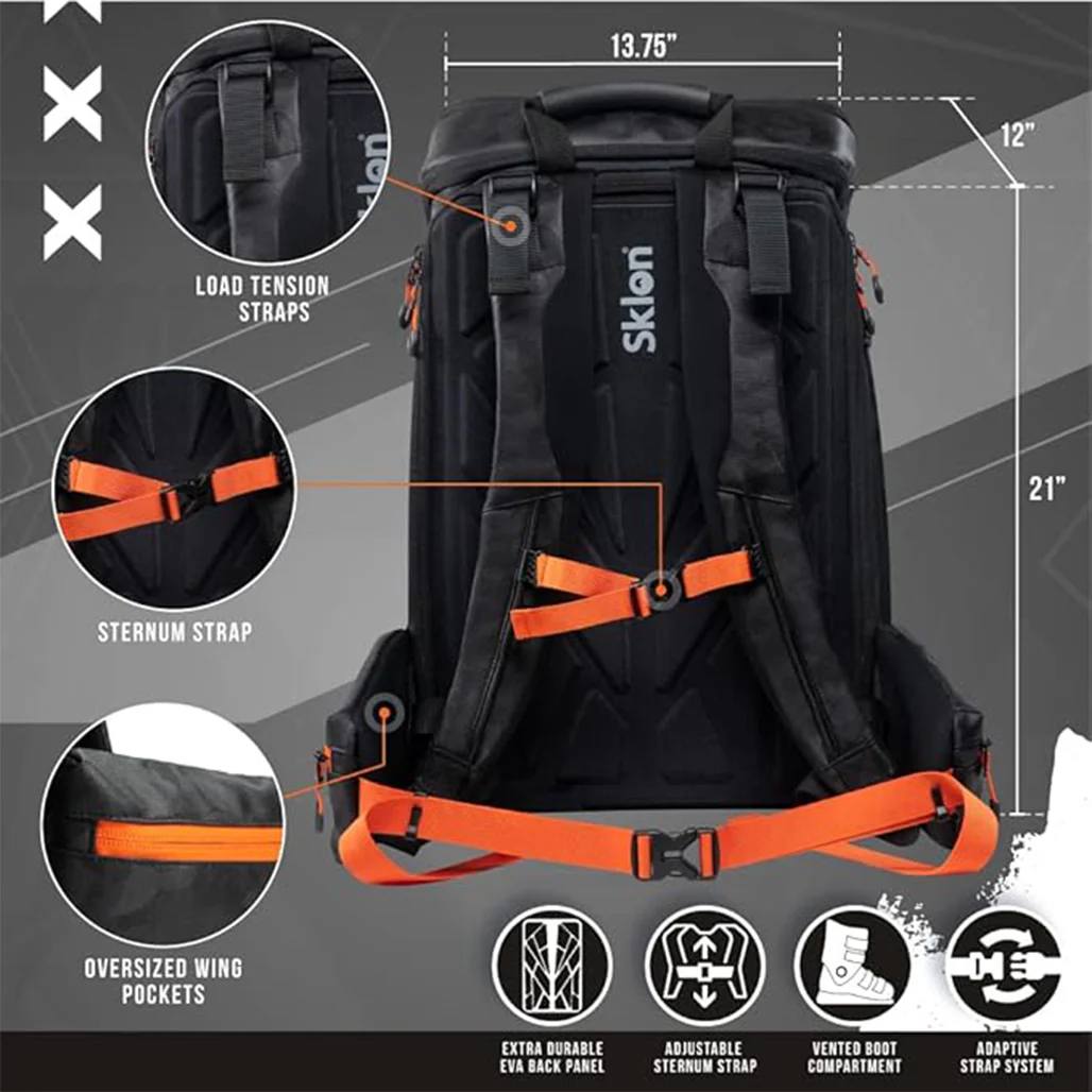 Sklon Ski Boot Bag 55-65L Waterproof Backpack - Image 8