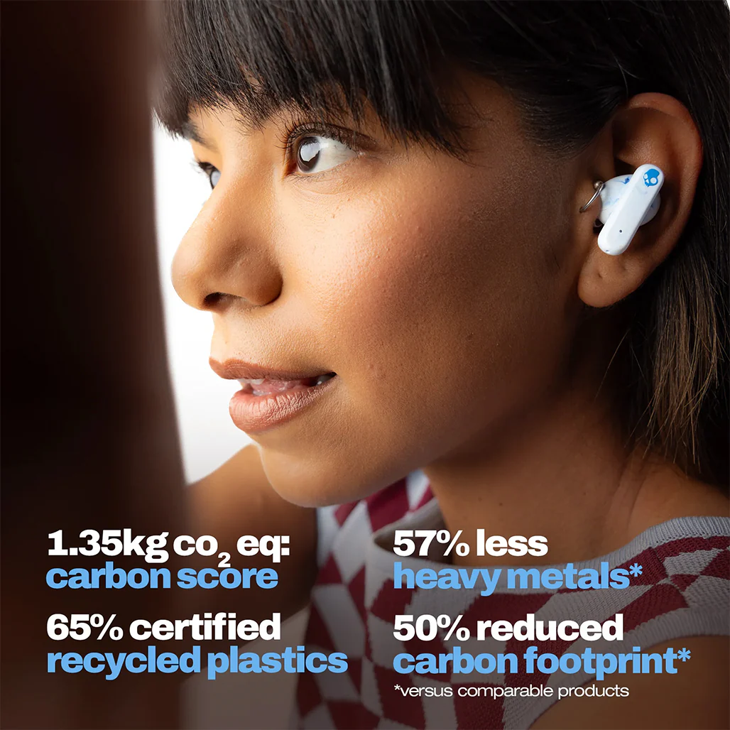 Skullcandy EcoBuds - Glacier - Eco-Friendly Wireless Earbuds - Image 5