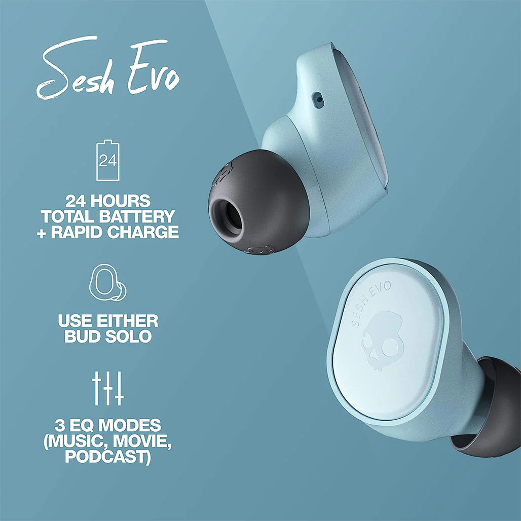 Skullcandy Sesh Evo - True Wireless In-Ear Bluetooth Earbuds with Tile Tracking - Image 3