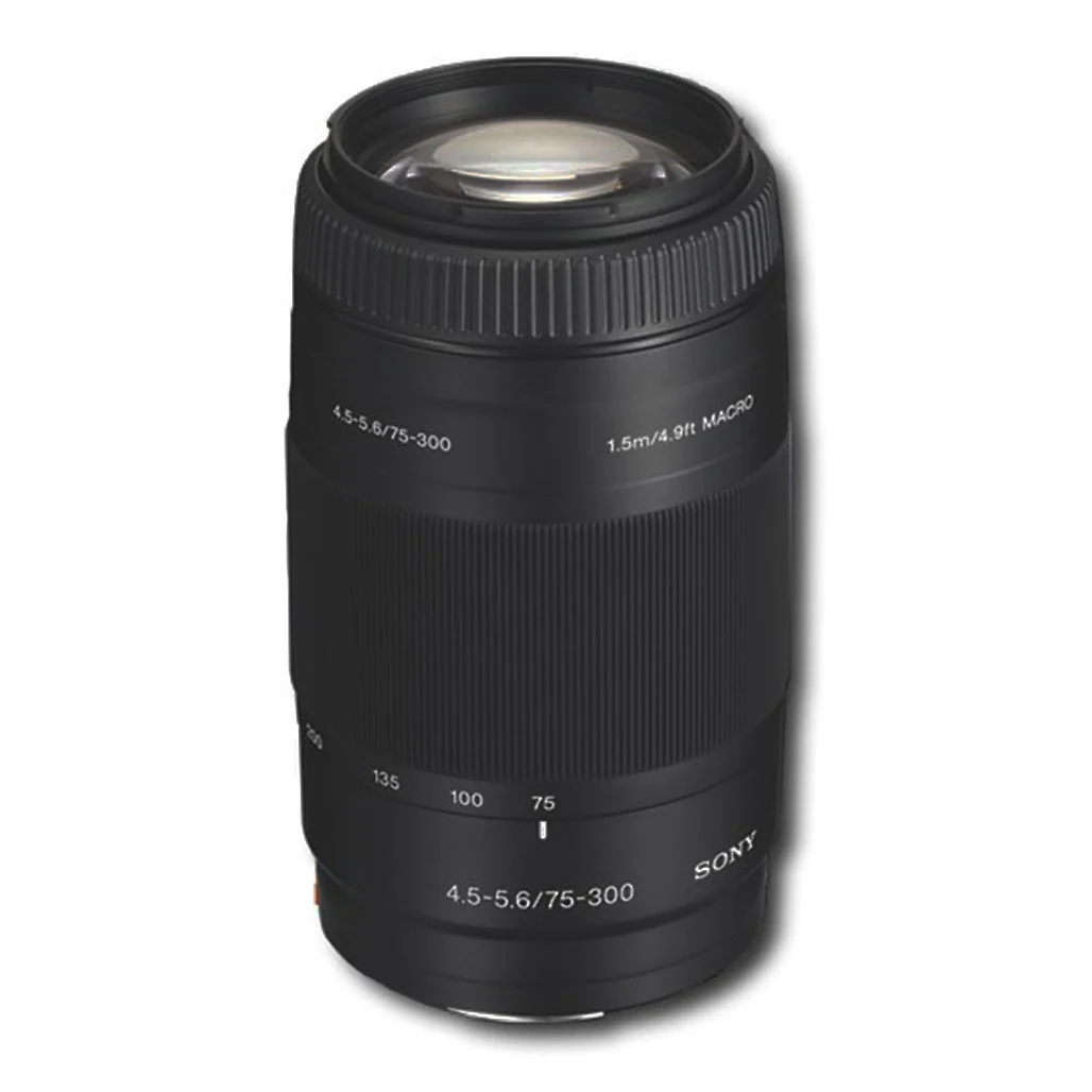 Sony 75-300mm f/4.5-5.6 A-Mount Telephoto Zoom Lens - Black