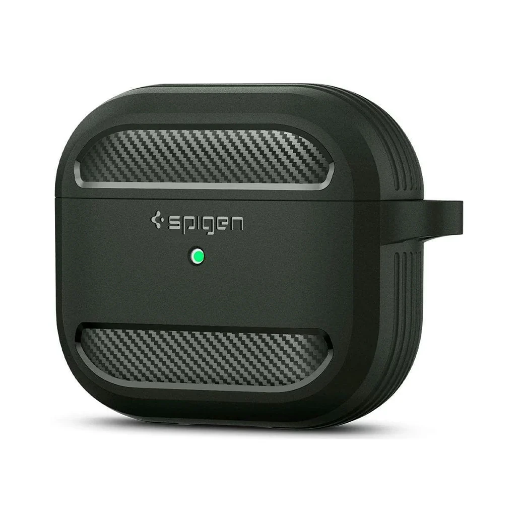 Spigen Rugged Armor Case for AirPods 3rd Gen - Military Green - ASD01979 - Image 2