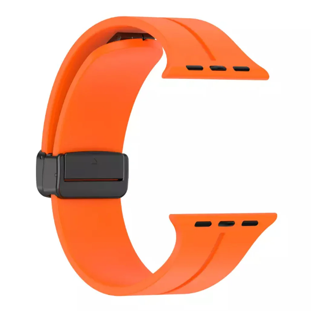 Spigen Simple Stylish Silicone Leather Watch Band for Apple Watch 44mm - Image 3