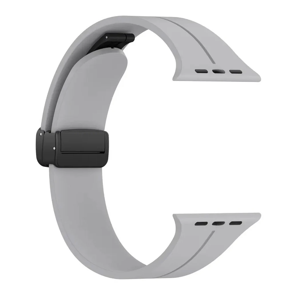 Spigen Simple Stylish Silicone Leather Watch Band for Apple Watch 49mm - Image 3