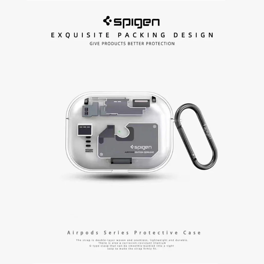 Spigen Zero One Transparent Case for AirPods 3 and AirPods Pro 2 - Image 2