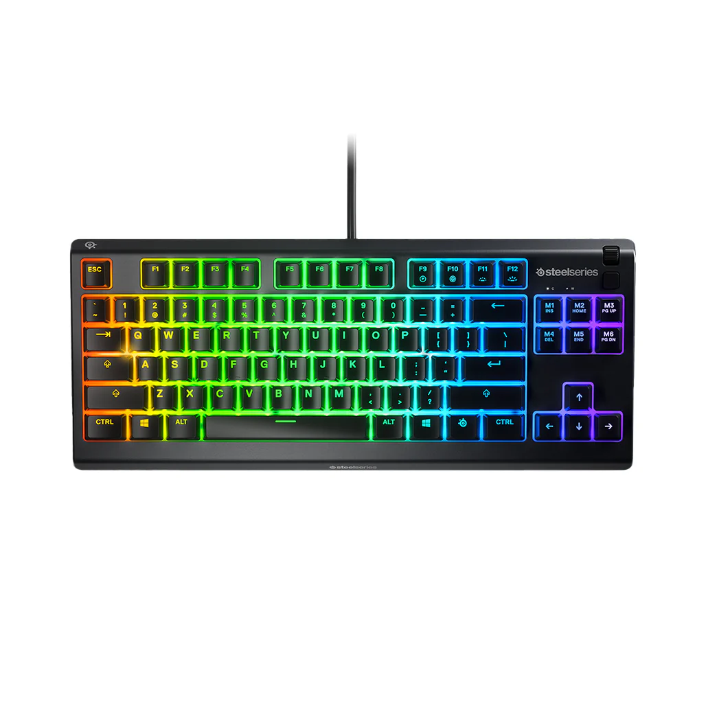 SteelSeries Apex 3 TKL - Quiet Tenkeyless 80% Wired Gaming Keyboard with RGB Lighting