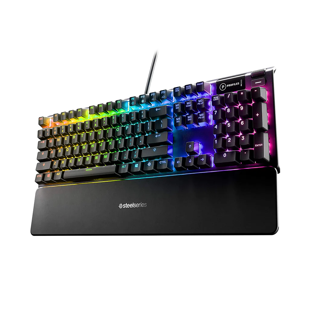 SteelSeries Apex 5 - Hybrid Mechanical Gaming Keyboard with OLED Smart Display and RGB Illumination - Image 2