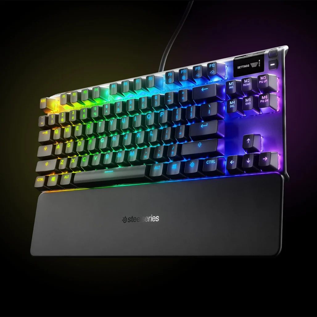 SteelSeries Apex 7 TKL Mechanical Gaming Keyboard with OLED Smart Display and Red Switches - Image 3