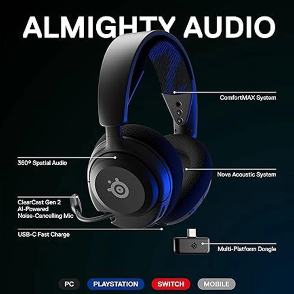 SteelSeries Arctis Nova 4P - Wireless Multi-Platform Gaming Headset - Image 3