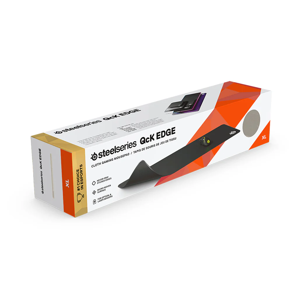 SteelSeries QcK Edge XL Gaming Mousepad – Extended Durability, Precision Tracking, and Non-Slip Base - Image 3
