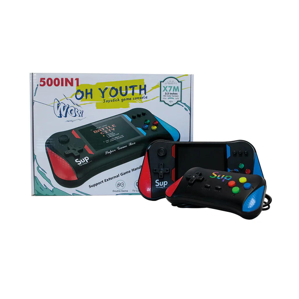 SUP Game Console Handheld X7M with 3.5" Screen | 500-in-1 Retro Games, Two Players, Rechargeable Battery - Image 5