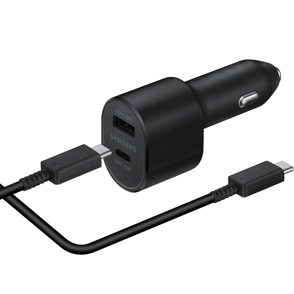Samsung Super Fast Dual Car Charger (45W+15W) | EP-L5300XBEGWW | USB-C and USB-A Ports - Image 5