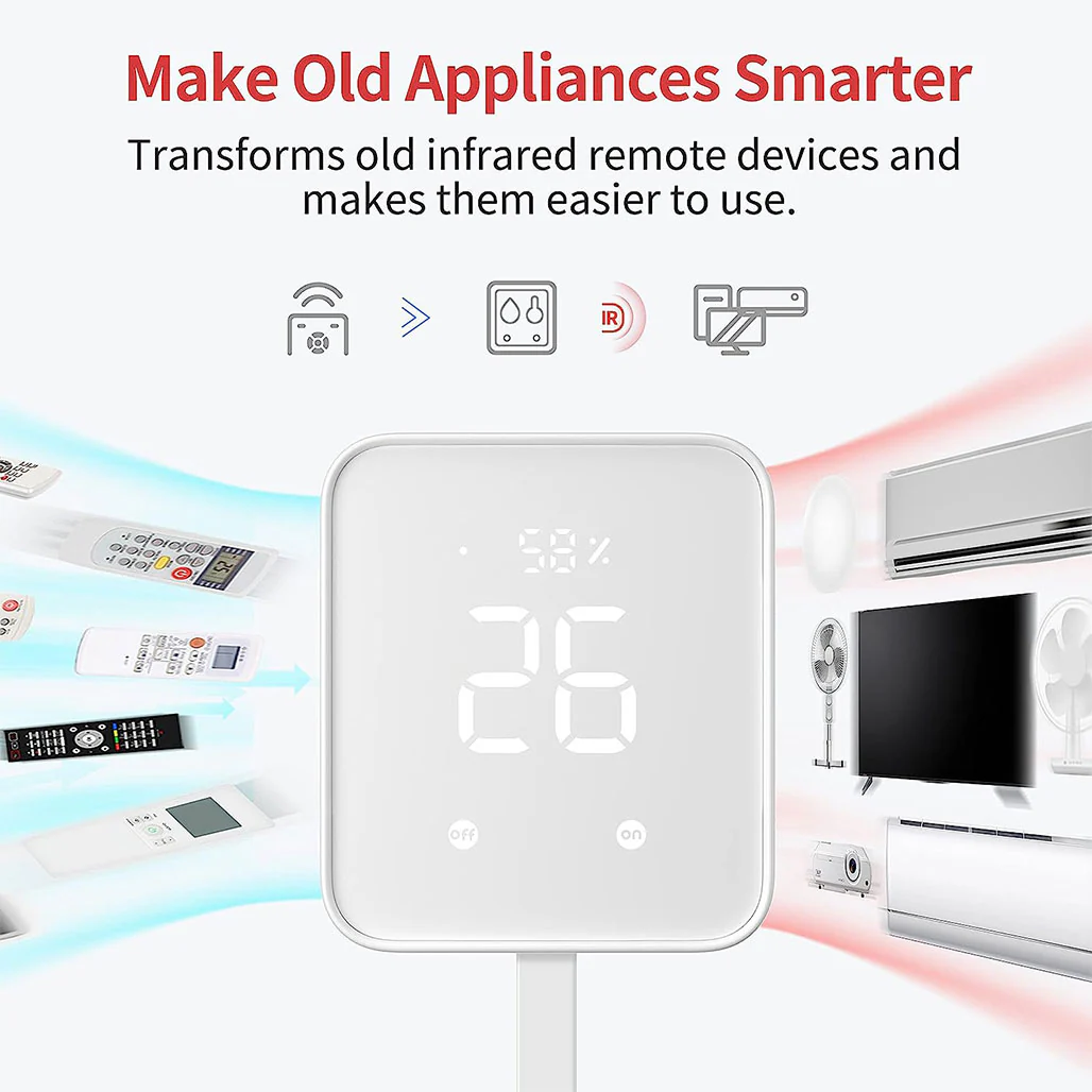 SwitchBot 4 in 1 Hub Gen 2 | Smart Hygrometer, Scene Launch Buttons, and Smart Alerts - Image 2