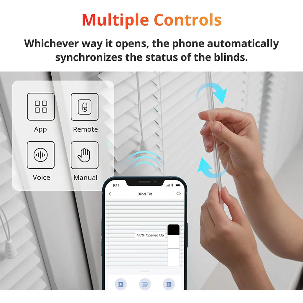 SwitchBot Blind Tilt with Solar Panel | Smart Blind Controller with 2000mAh Solar Power - Image 2