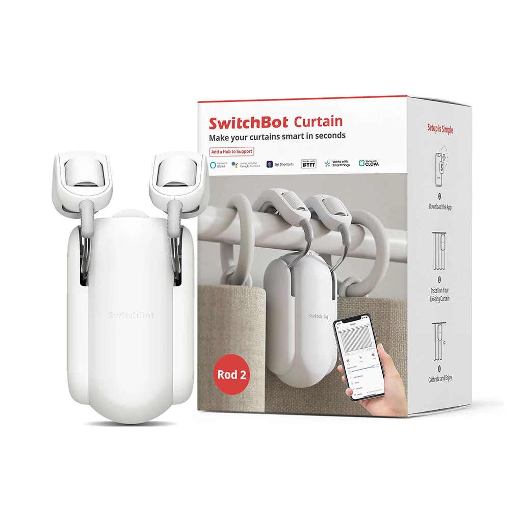 SwitchBot Curtain (Rod 2) W0701600 | Smart Curtain Opener for U-Shaped Rails - Image 3