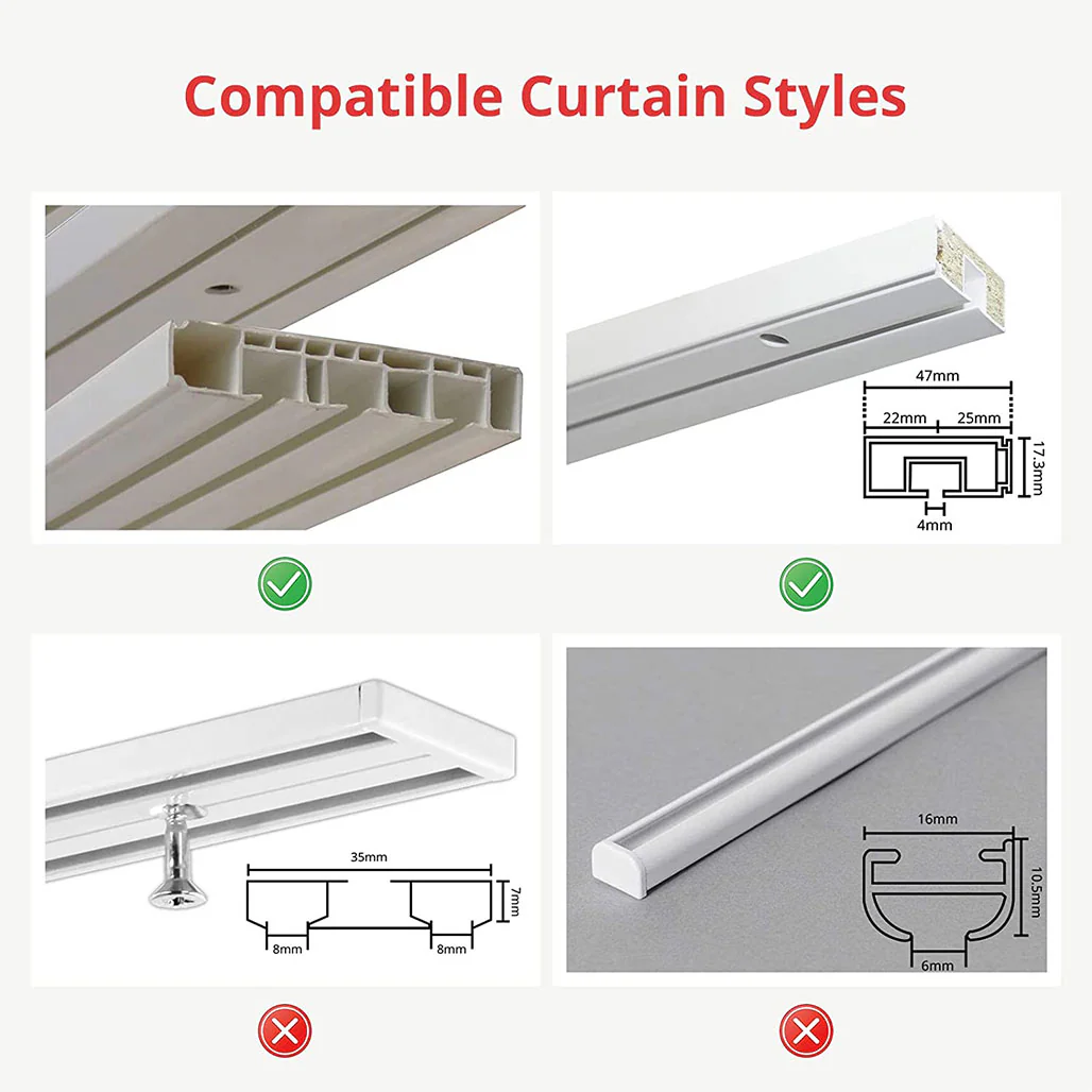 SwitchBot Curtain (U Rail) SWITCHBOT-41-WH | Smart Curtain Opener for U-Shaped Rails - Image 3