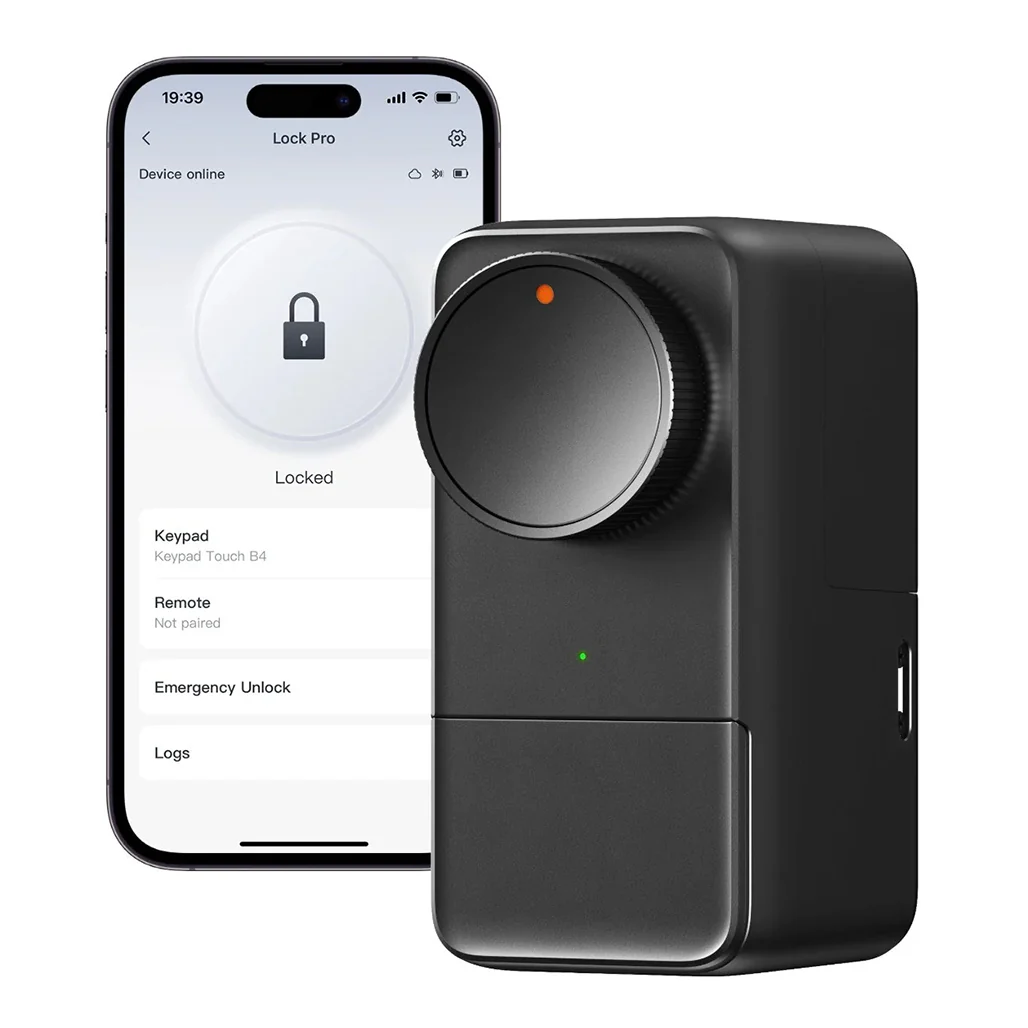 SwitchBot Lock Pro Smart Door Lock – Matter-Compatible, Voice Control, 15 Unlock Methods, Long Battery Life
