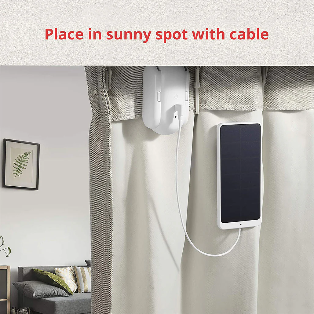 SwitchBot Solar Panel for Curtain – Continuous Power Solution for SwitchBot Curtain Models - Image 3