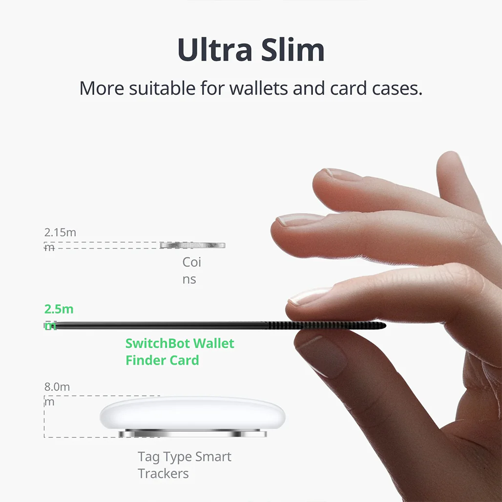 SwitchBot Wallet Finder Card – Ultra-Slim Smart Tracker with Apple Find My & NFC - Image 2