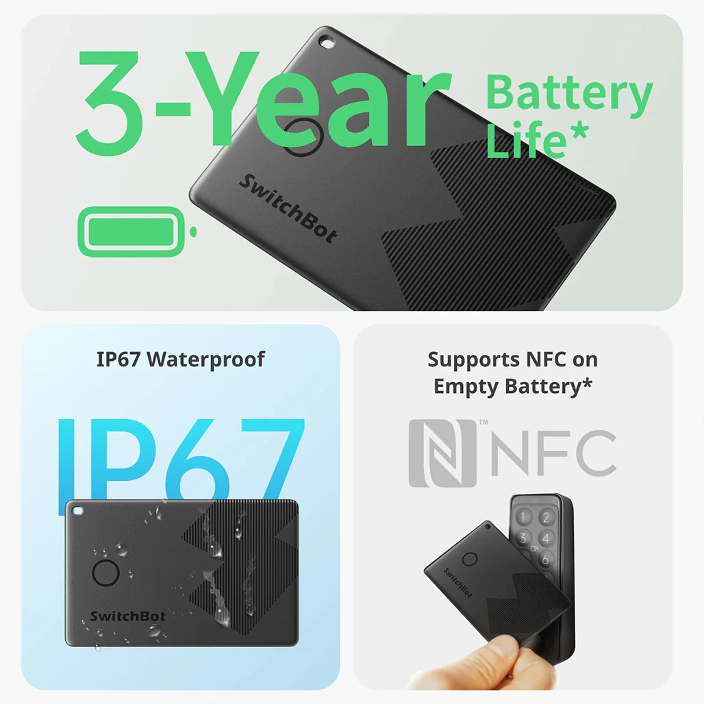 SwitchBot Wallet Finder Card – Ultra-Slim Smart Tracker with Apple Find My & NFC - Image 5