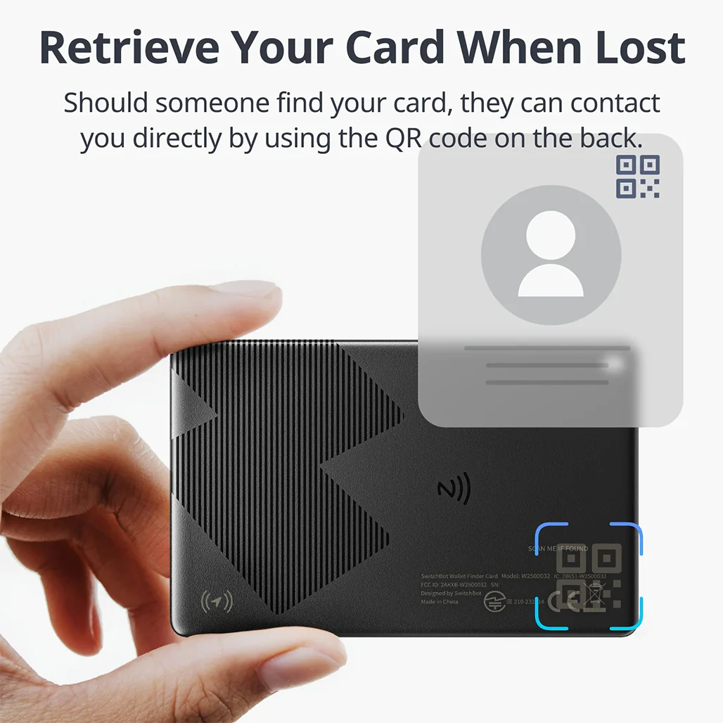SwitchBot Wallet Finder Card – Ultra-Slim Smart Tracker with Apple Find My & NFC - Image 7