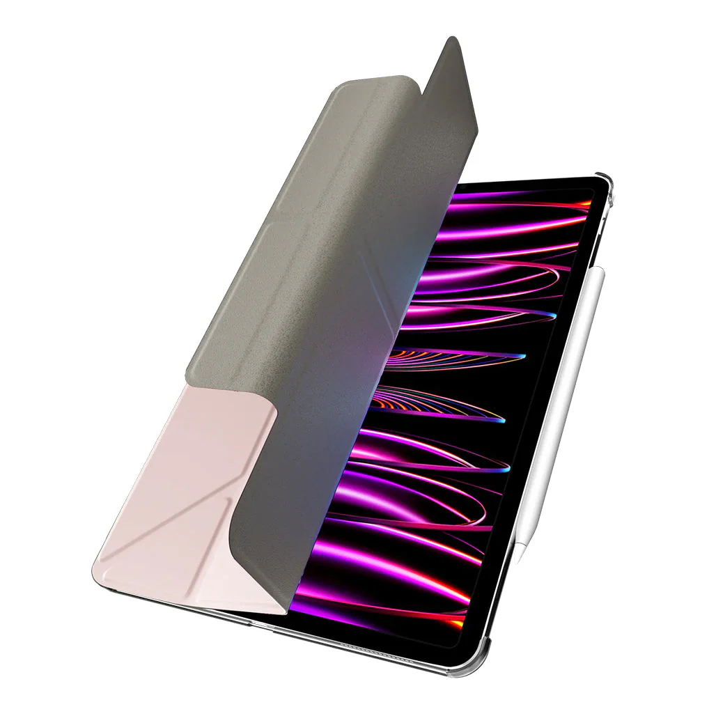 SwitchEasy Origami Nude Flexi-Folding Case for iPad Pro 12.9" (2022-2018) - Pink - Image 6