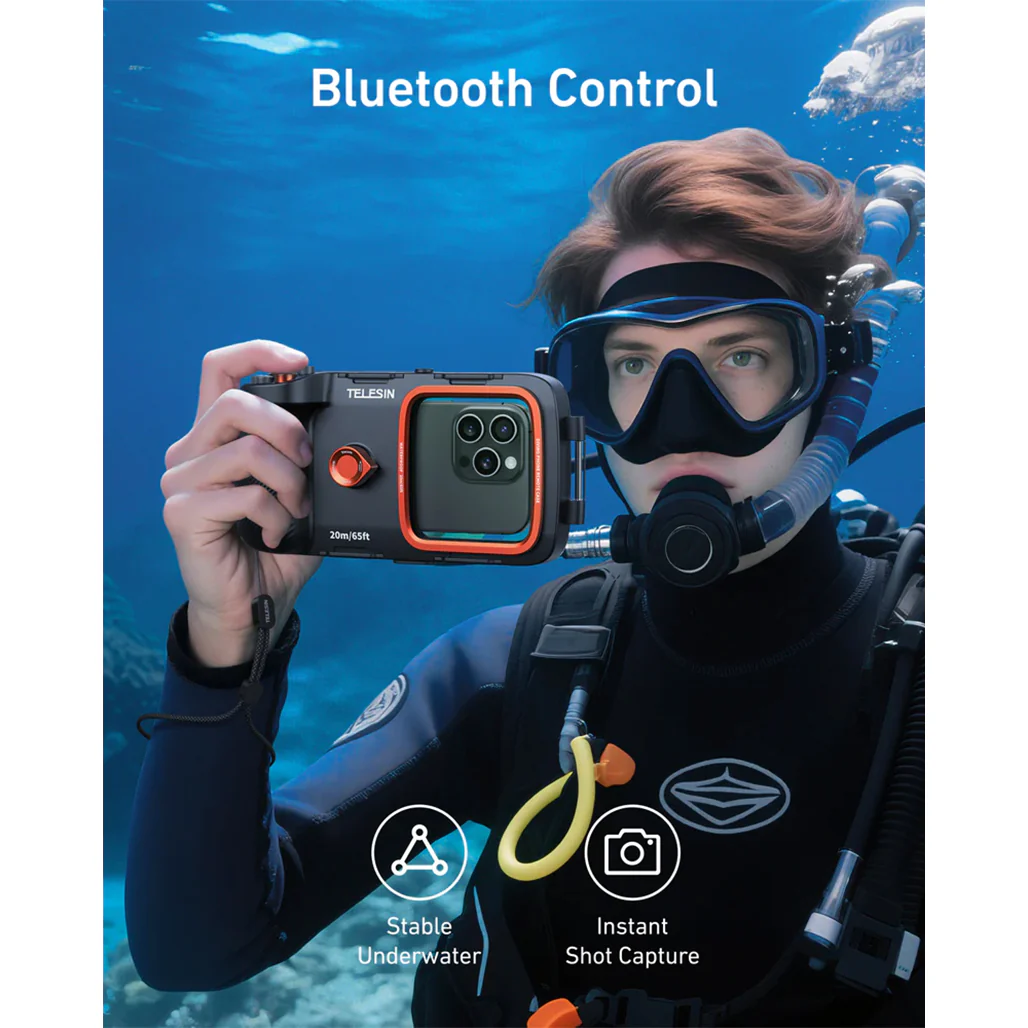 TELESIN Waterproof Underwater Diving Phone Case - Image 4