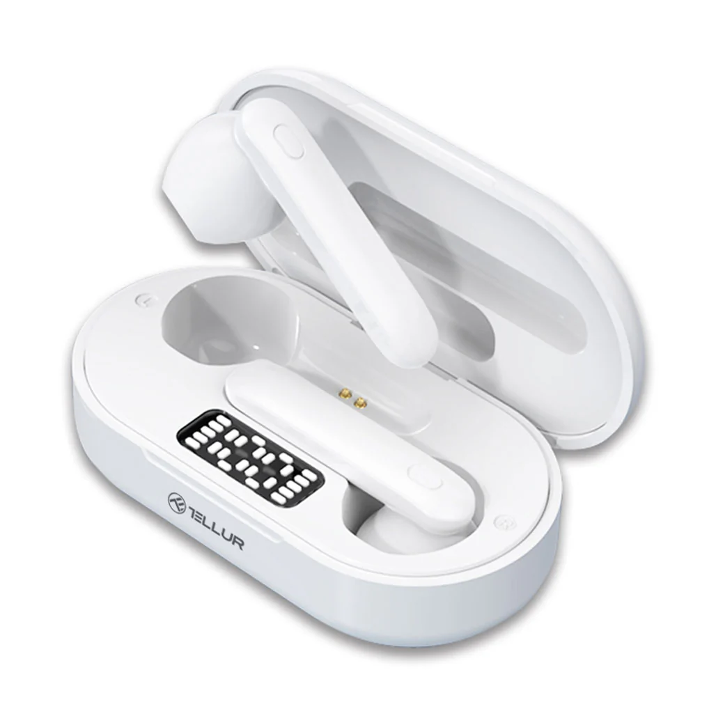 Tellur Flip - Bluetooth True Wireless Earphones – White - Image 2