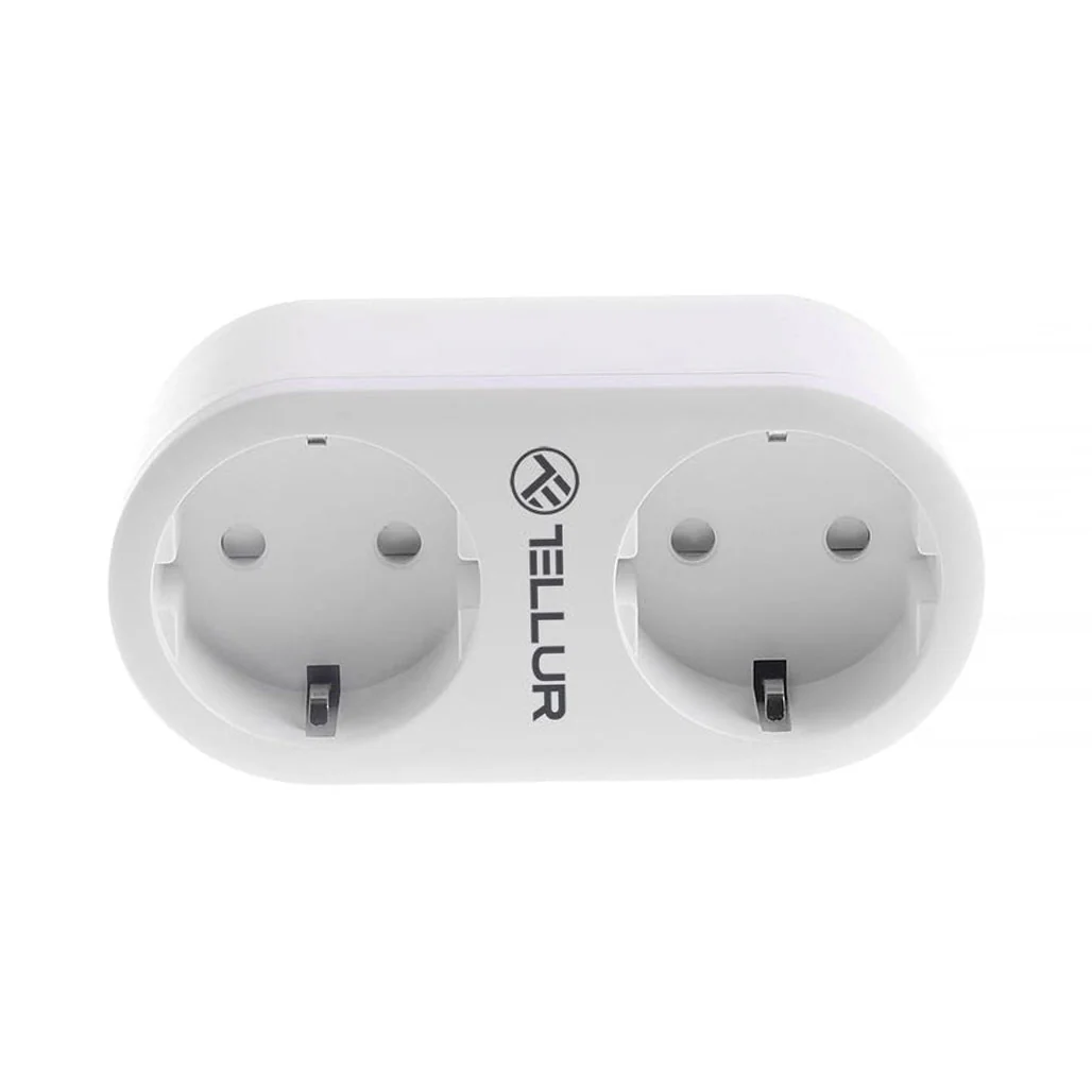 Tellur WiFi Smart AC Socket - Dual Ports, 16A, Energy Monitoring