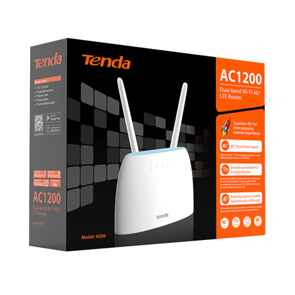 Tenda 4G09 AC1200 Dual-Band 4G+ LTE Router - Image 3