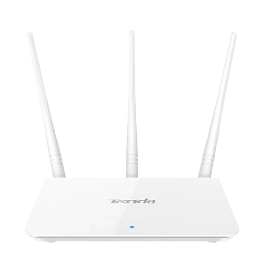 Tenda F3 N300 2.4GHz Wireless Router (300 Mbps, 3×5 dBi Antennas)