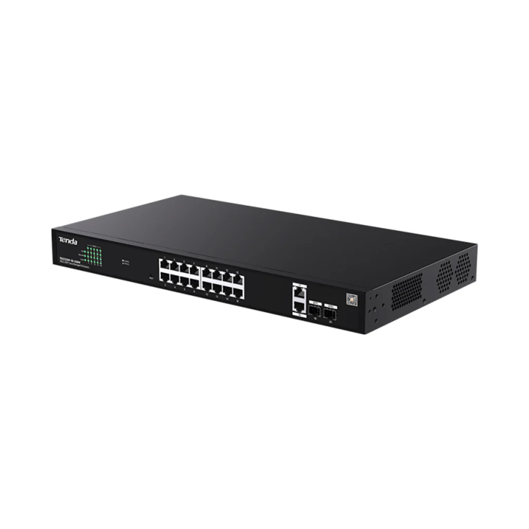 Tenda TEG2220P-16-250W Cloud-Managed 20-Port Gigabit PoE Switch – 16 PoE Ports + 2 SFP Uplinks - Image 4
