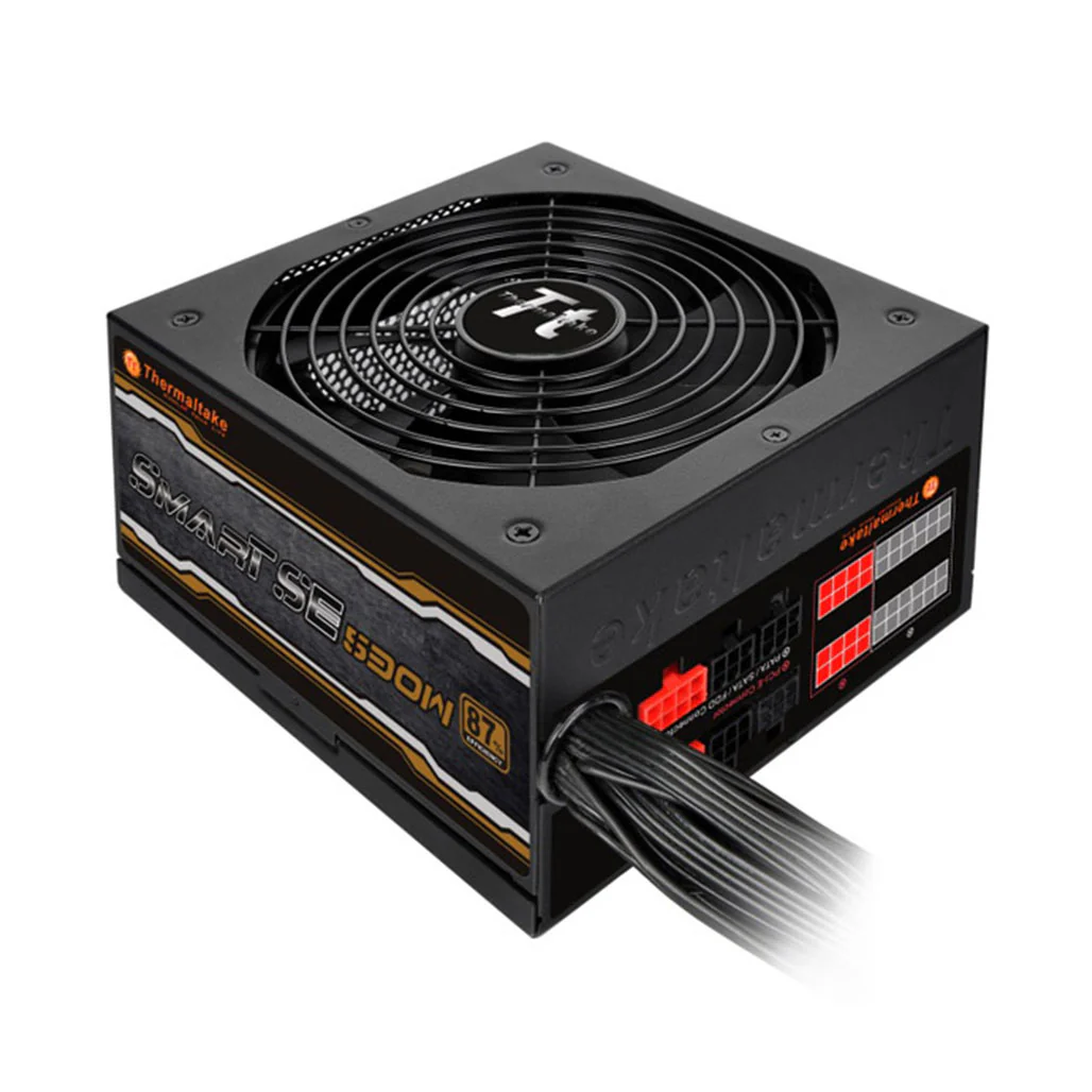 Thermaltake SMART SE 530W Semi-Modular Power Supply – Reliable 80 PLUS Efficiency with Active PFC - Image 2