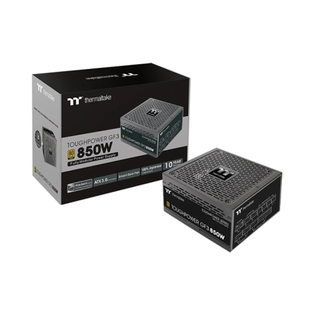 Thermaltake Toughpower GF3 850W Gold - TT Premium Edition, Fully Modular PSU with PCIe Gen 5.0 and 80 PLUS Gold Efficiency - Image 6