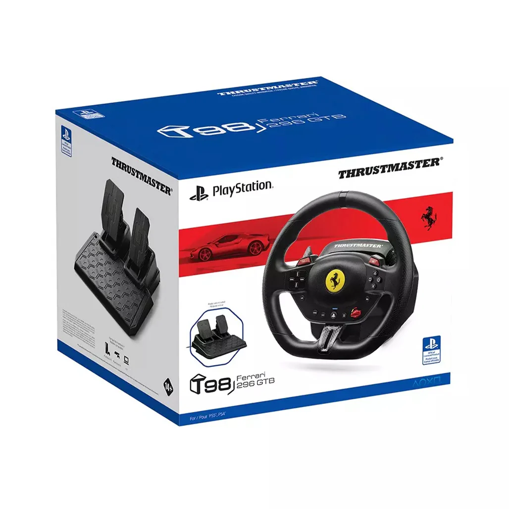 Thrustmaster T98 Ferrari 296 GTB Racing Wheel for PS5, PS4 & PC - Image 4