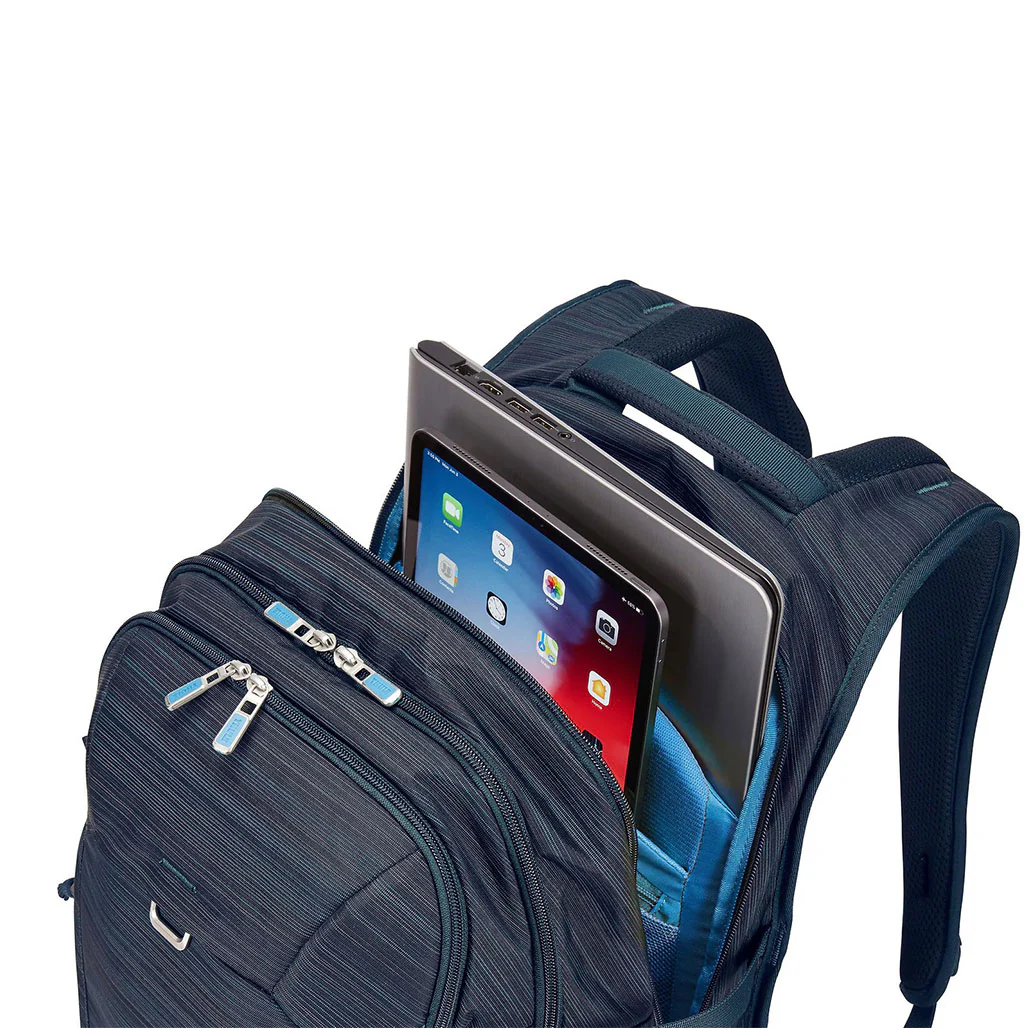 Thule Construct Carbon Blue Laptop Backpack – 28L Water-Resistant Design with Padded Compartments for 15.6" Laptop and Tablet - Image 4
