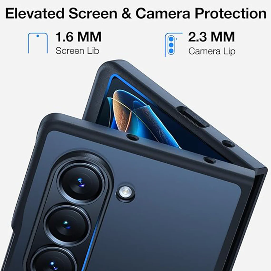Torras Guardian-Mag Case for Samsung Galaxy Z Fold 6 – Magnetic Slim Fit Case with S Pen Holder, No Adhesive, Compatible with Wireless Charging & Magnetic Accessories - Image 4