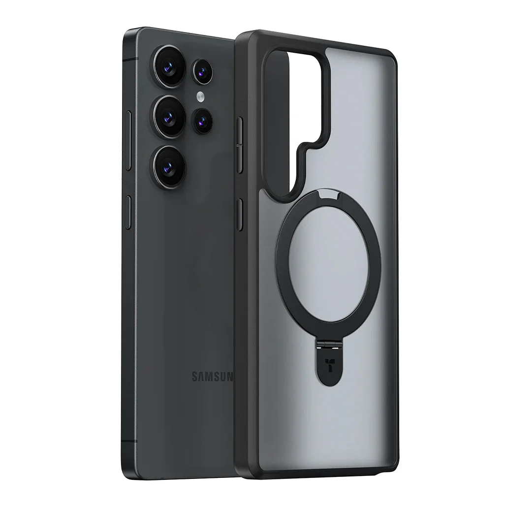 Torras Ostand for Samsung S25 Ultra – Magnetic Kickstand Case with 8ft Drop Protection