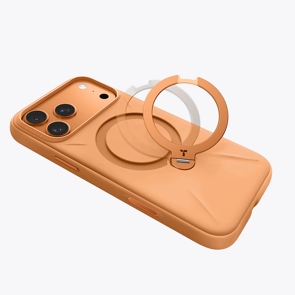 Torras Ostand Q3 Silicone Case with 360° Magnetic Stand for iPhone 17 Series - Image 5