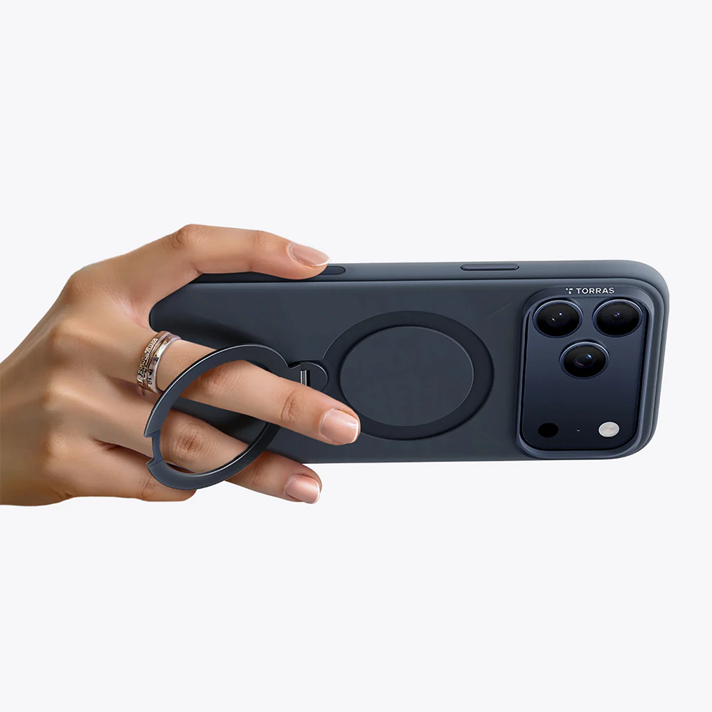 Torras Ostand Q3 Silicone Case with 360° Magnetic Stand for iPhone 17 Series - Image 6