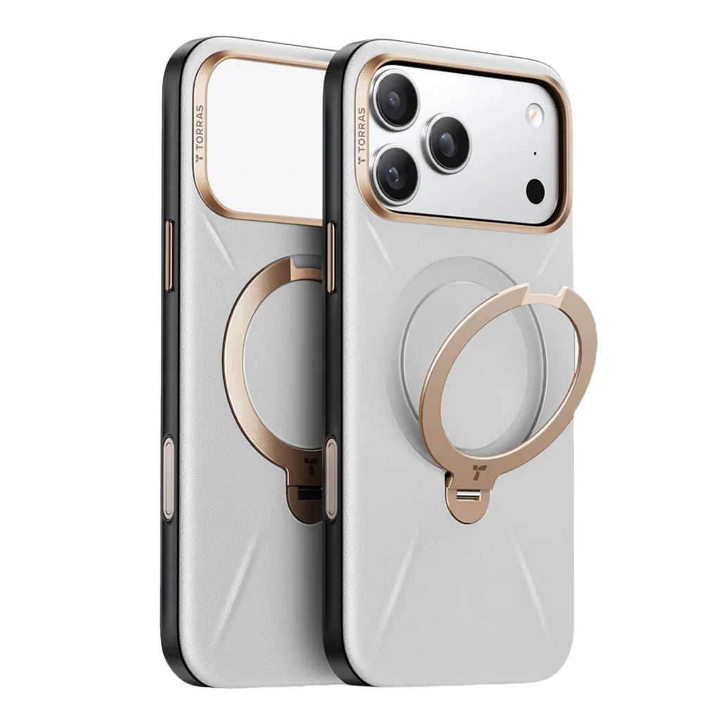 Torras Ostand Q3 VegSkin Case with 360° Spin Stand for iphone 17 - Image 3