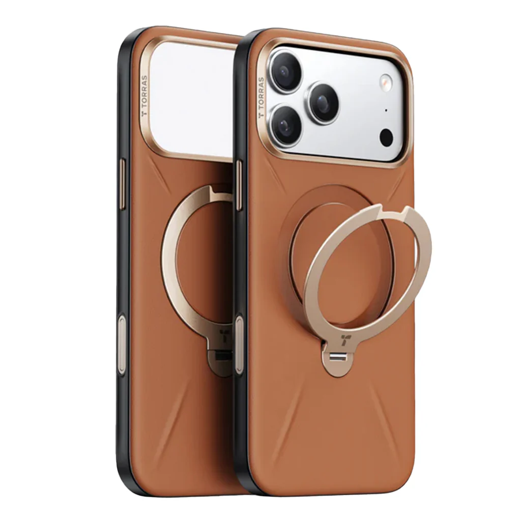 Torras Ostand Q3 VegSkin Case with 360° Spin Stand for iphone 17 - Image 4