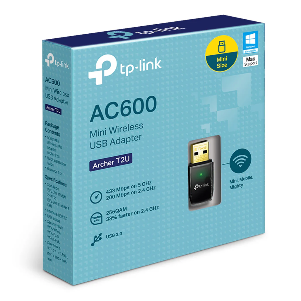 TP-Link AC600 Wireless Dual Band USB Adapter – Archer T2U - Image 4