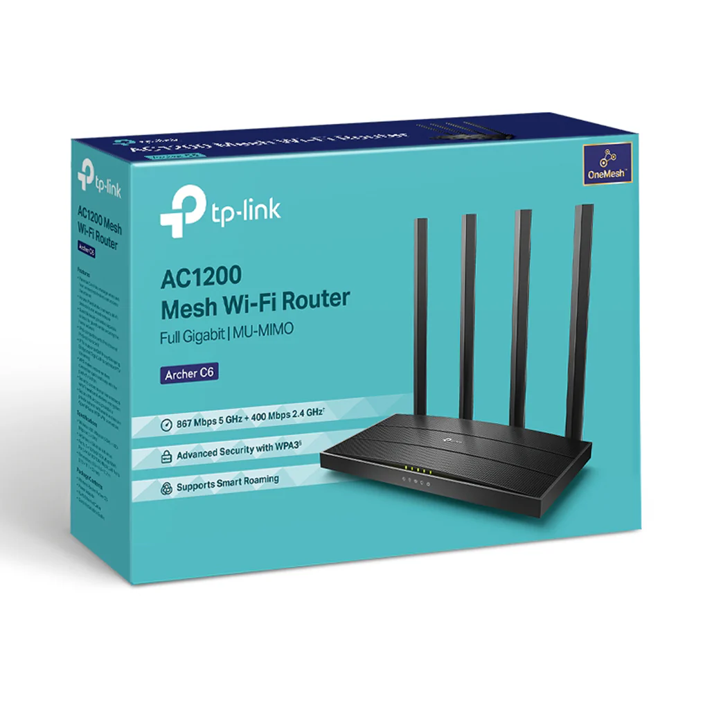 TP-Link Archer C6 - AC1200 MU-MIMO Gigabit Router - Image 3