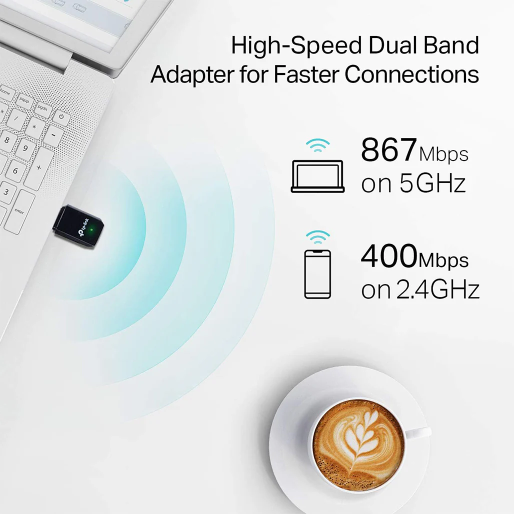 TP-Link Archer T3U - AC1300 Dual Band USB WiFi Adapter - Image 2