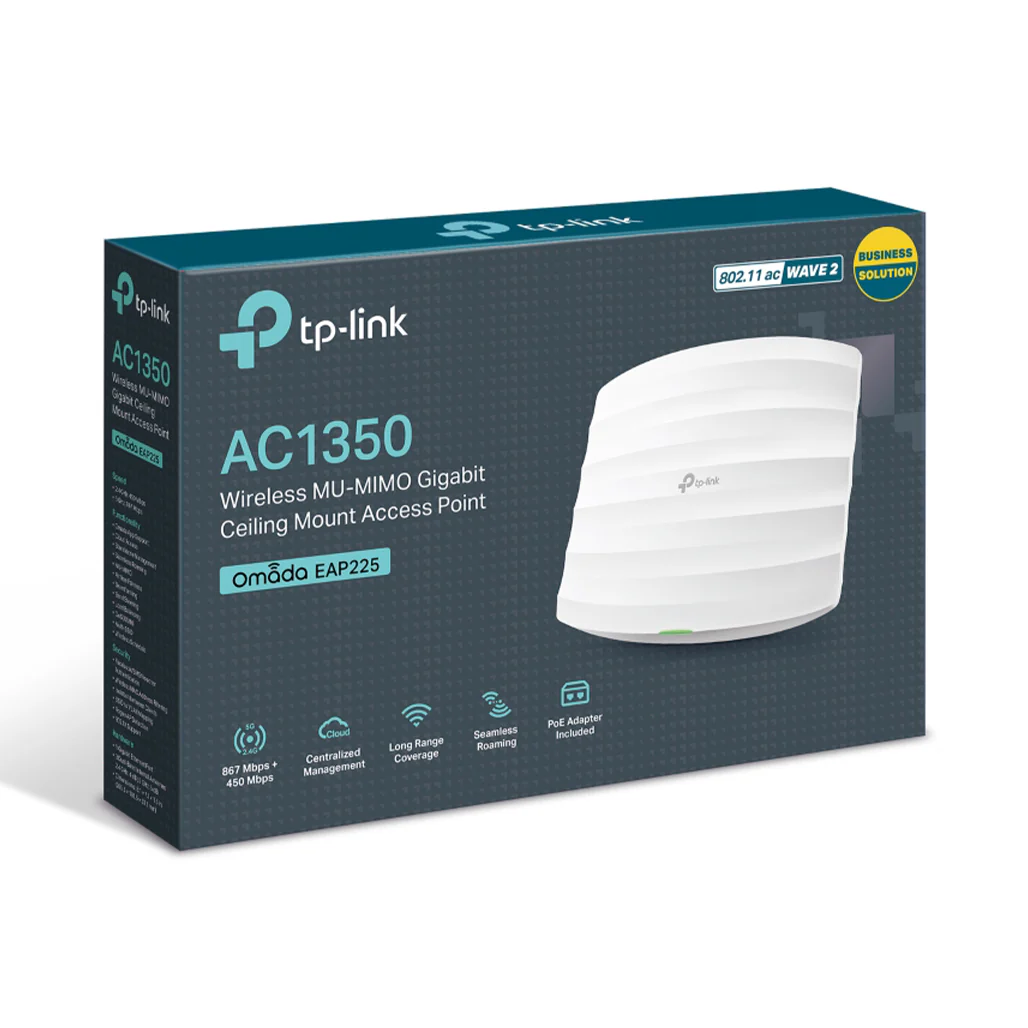 TP-Link EAP225 - AC1350 Wireless MU-MIMO Gigabit Ceiling Mount Access Point - Image 5