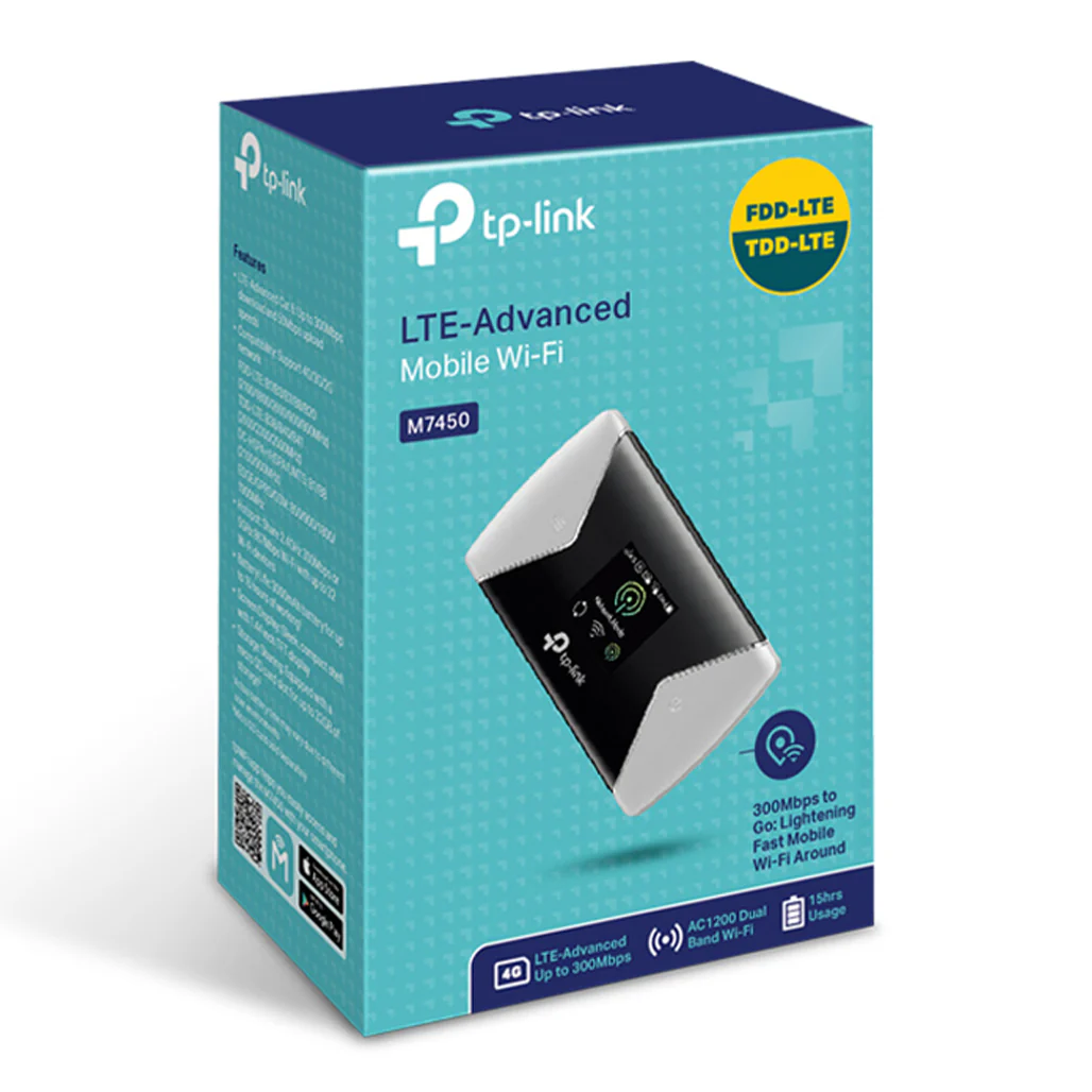 TP-Link M7450 - 300Mbps LTE-Advanced Mobile Wi-Fi Router - Image 3