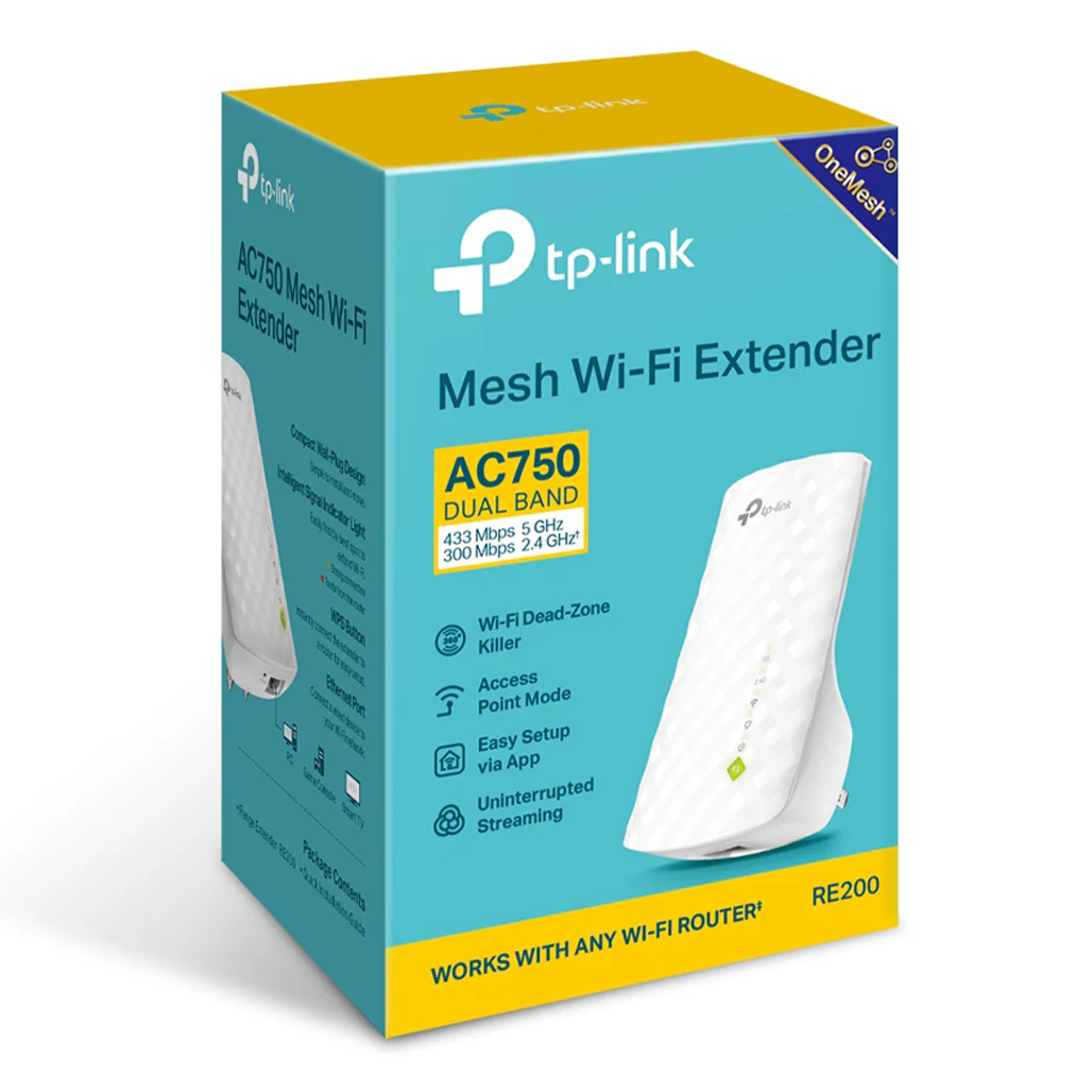 TP-Link RE200 AC750 Mesh Wi-Fi Range Extender - Image 4