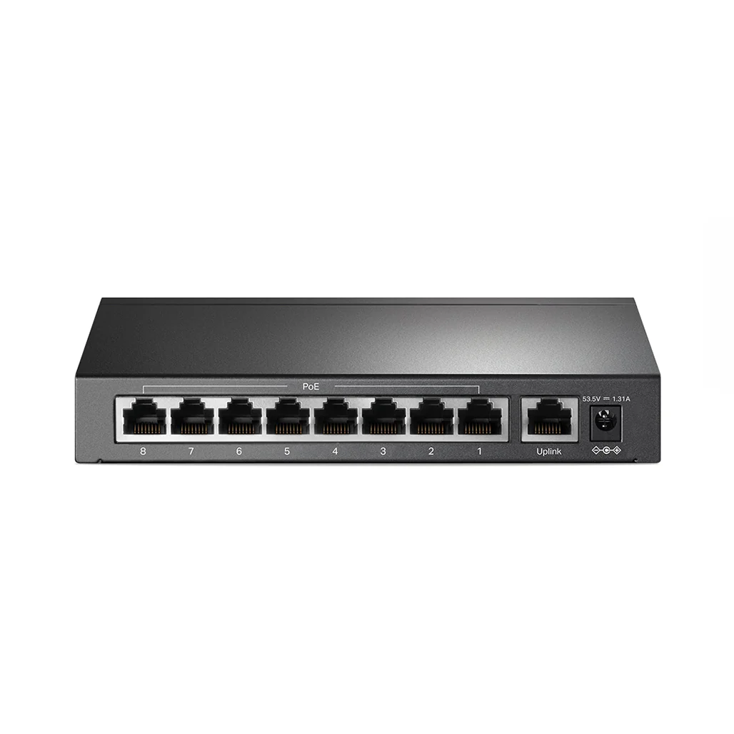 TP-Link TL-SF1009P - 9-Port 10/100Mbps Desktop Switch with 8-Port PoE+ - Image 3